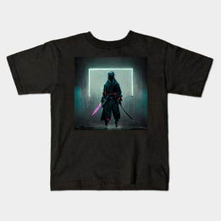 Cyberpunk Samurai Kids T-Shirt